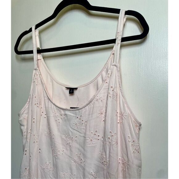 Torrid Trapeze Cami Dress - Eyelet Crepe Light Pink size 2X NWT - Picture 11 of 16